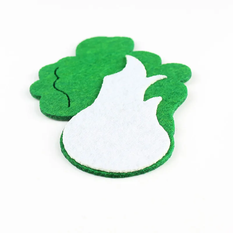 Нашивки из фетра с изображением капусты для самостоятельной сборки детских книг