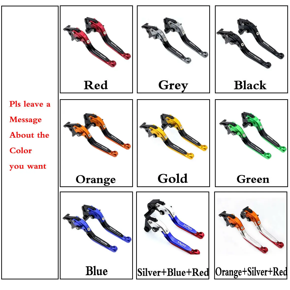 Складные Выдвижные регулируемые CNC алюминиевые мотоциклетные тормозные рычаги