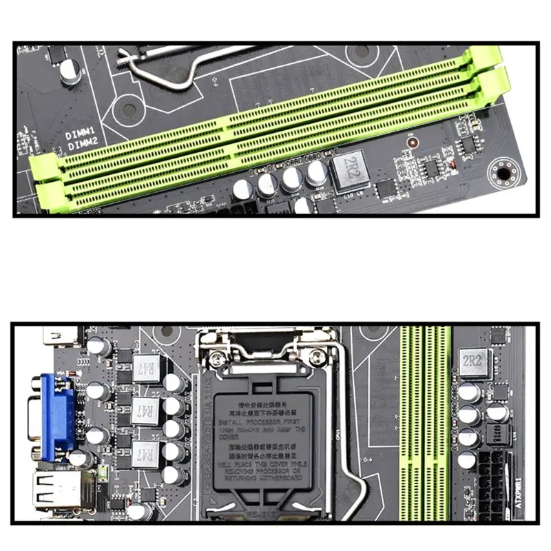 H61 рабочего Материнская плата LGA1155 для i3 i5 i7 Процессор поддержка ddr3 ПАМЯТЬ
