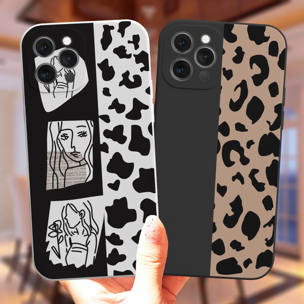 Модный Роскошный силиконовый чехол с леопардовым принтом для iPhone 11 12 13 Pro MAX Mini X XS