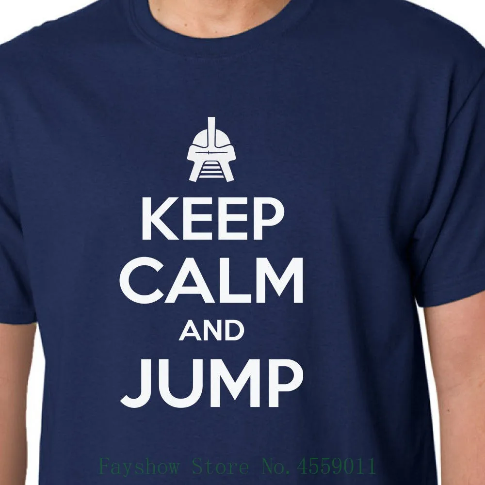 

Keep Calm And Jump T Shirt - Bsg Battlestar Galactica Cylon Caprica Cult Tv 100% Cotton Short Sleeve O-neck