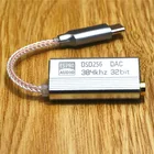 Type-C к 3,5 мм усилитель для наушников amp Кабель DAC 32 бит адаптер аудио USB для ipad Android ПК Hi-Fi кабель адаптер DSD256