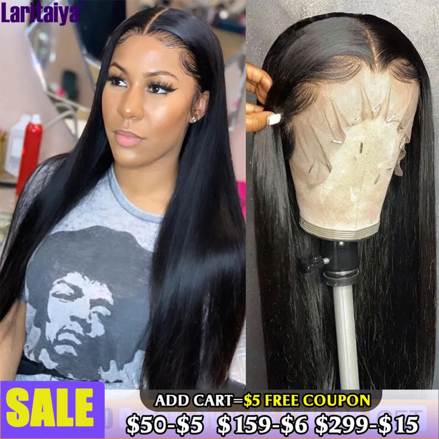 Malaysian Straight Lace Front Wig For Women Human Hair Wigs 4x4 Lace Closure Wig Straight 13x5x1 HD Transparent Lace Frontal Wig