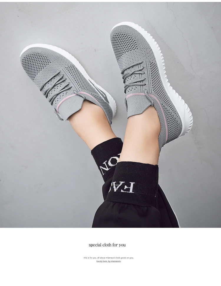 Женские кроссовки Flyknit; женская дышащая повседневная обувь для отдыха