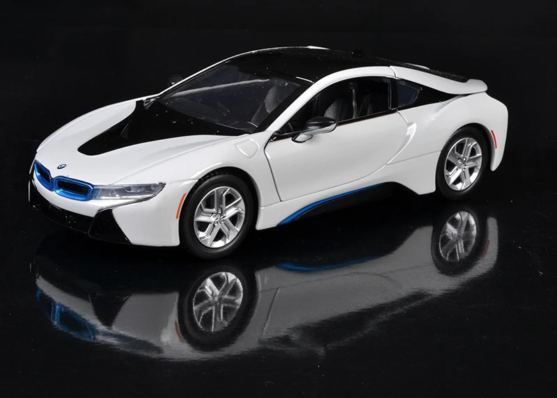 

Автомобиль MOTORMAX 1:24 2018 BMW I8 coupe, открытые колеса, поворотный слайд, литье под давлением, коллекционный сплав