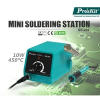 proskit ss 202g 220v professional mini soldering station with slim soldering iron tips portable for soldering and desoldering