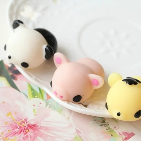 

Mini Mochi Squishies Toys Mochi Squishy Kawaii Toy Stress Reliever Toys Cat Panda Unicorn Party Favors Gifts for Kids Boys Girls