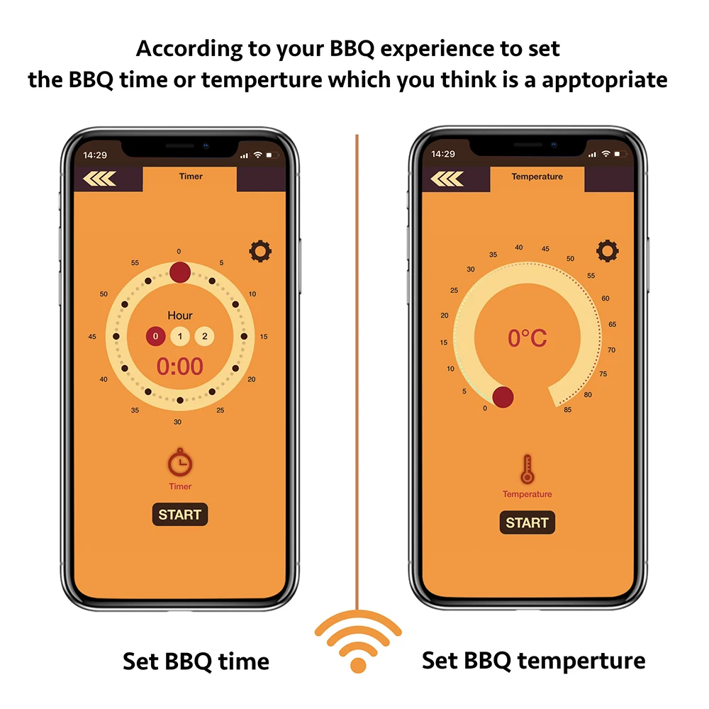 Беспроводной термометр для мяса умный кухонный прибор измерения температуры