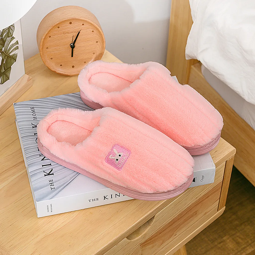 SAGACE зимняя обувь женские удобные теплые Нескользящие домашние тапочки из флока и