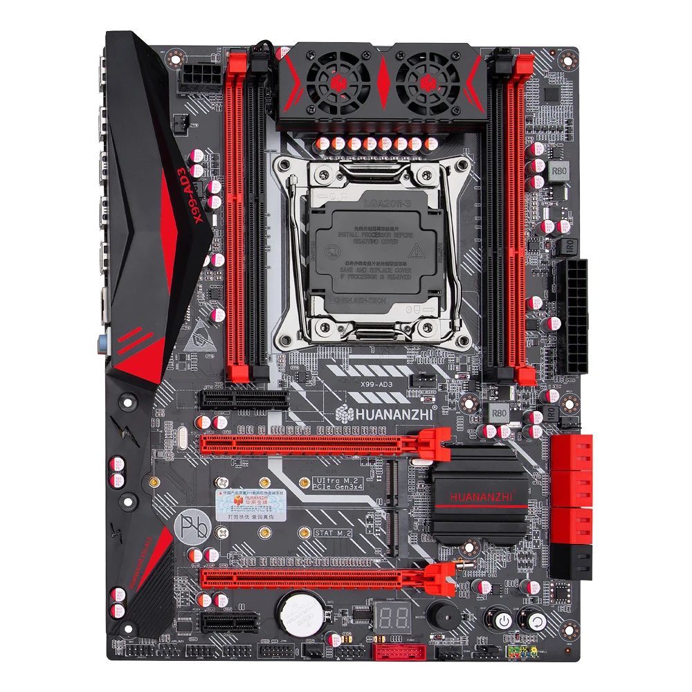 HUANANZHI X99 AD3 REV3.0 Материнская плата Intel LGA 2011 3 все серии DDR3 RECC128GB M.2 PCI E NVME NGFF ATX