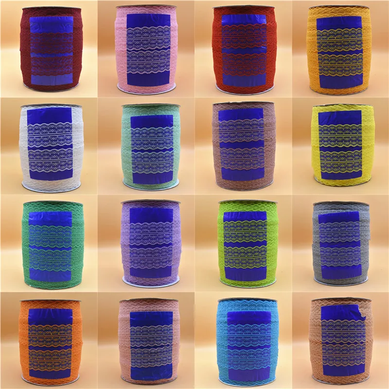 Оптовая продажа белый цвет 300 ярдов/рулон красивая фотография 45 мм кружевная