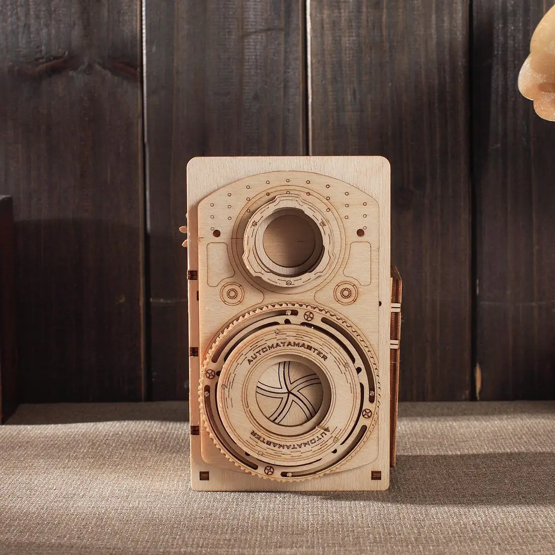 3D деревянная модель старой камеры креативные механические пазлы Сборная сделай