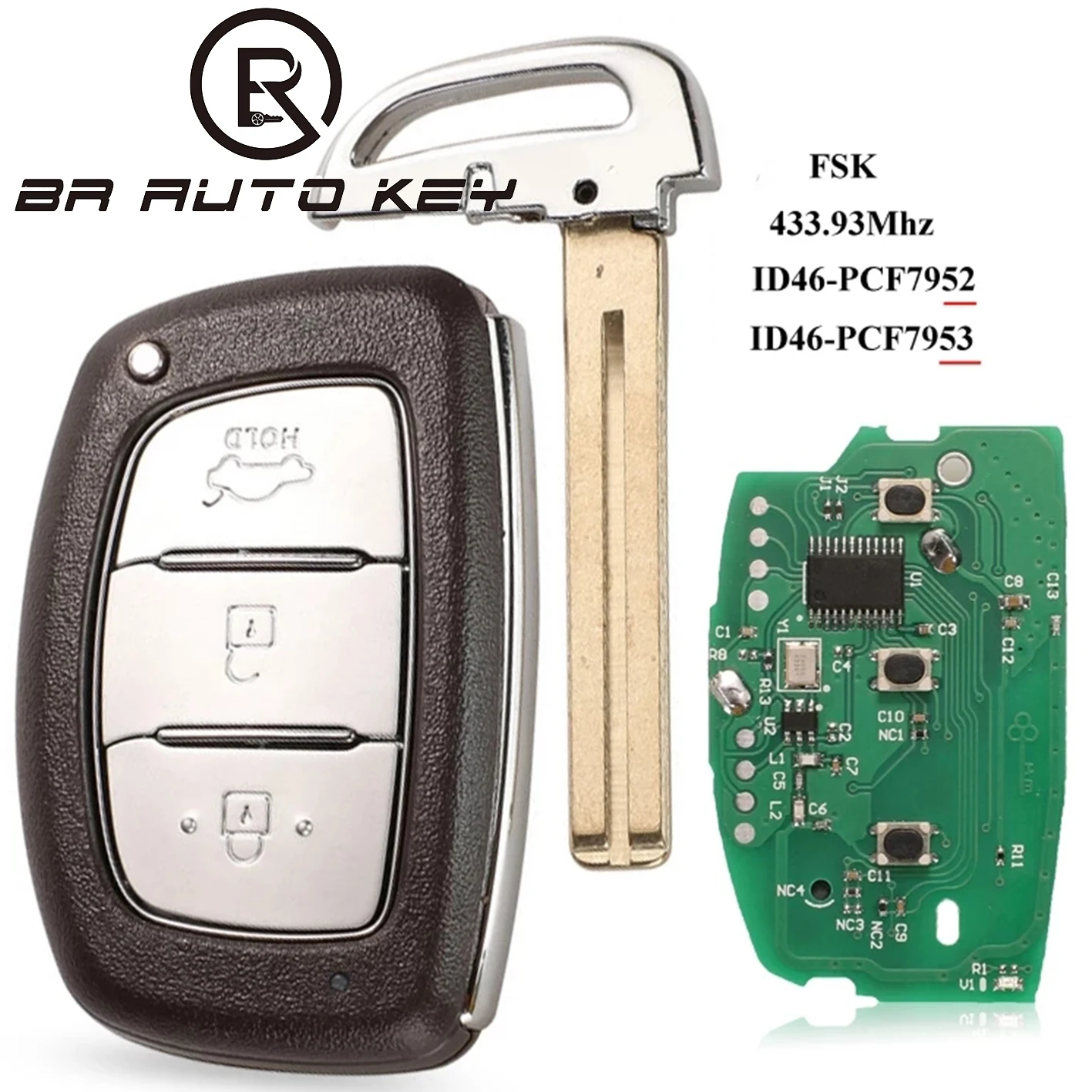 Ключ дистанционного управления без ключа Go 434 МГц FSK для Hyundai IX35 95440- 2S600 2S610 3X510 PCF7953