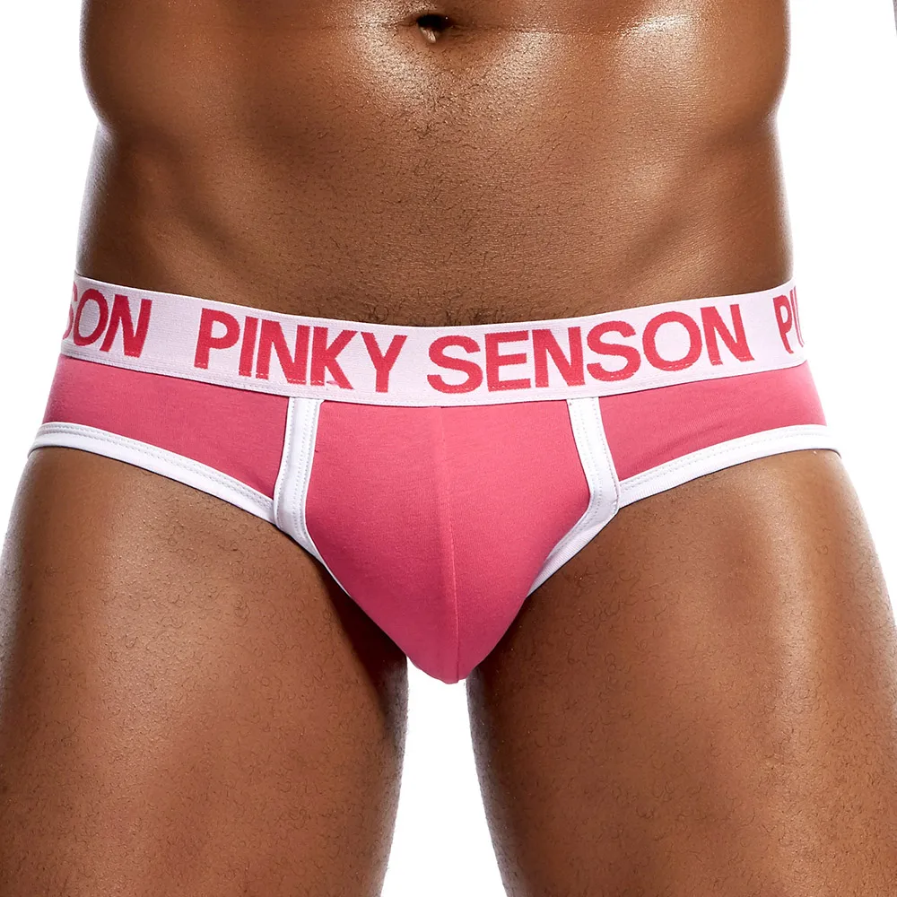 Трусы брифы Pinkysenson мужские однотонные хлопковое нижнее белье шорты трусы| |