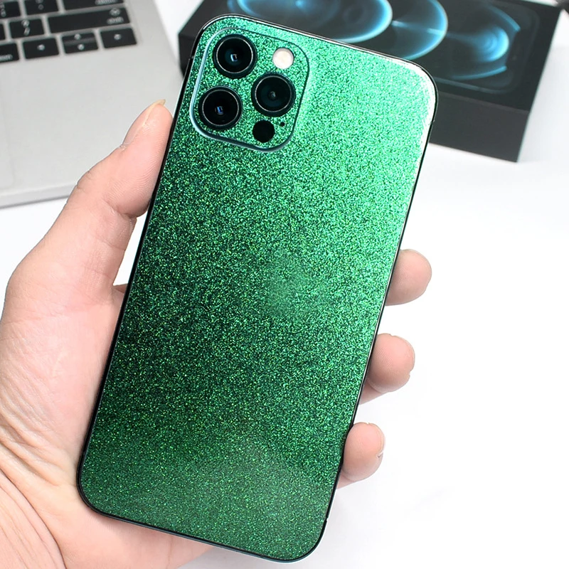 New Flash Diamond Decorative For iPhone 12 11 Pro Max mini XR SE2 XS iPhone11 7 8 6 6s 5 SE 5s Plus Protector Back Film Sticker