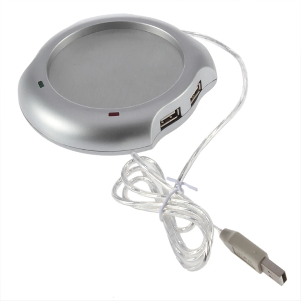 

4 Port USB Tea Coffee Cup Mug Warmer Heater Pad Powered From Hub PC Newest Drop Shipping Wholesale