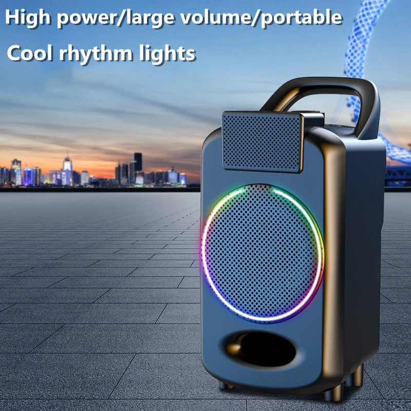 Портативный Bluetooth-динамик для помещений и улицы мощный беспроводной сабвуфер