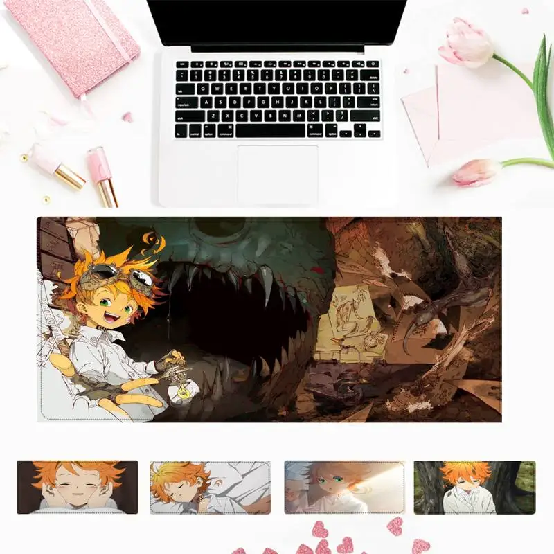 

Hot Sell The Promised Neverland Emma Mouse Pad PC Laptop Gamer Mousepad Anime Antislip Mat Keyboard Desk Mat For Overwatch/CS GO