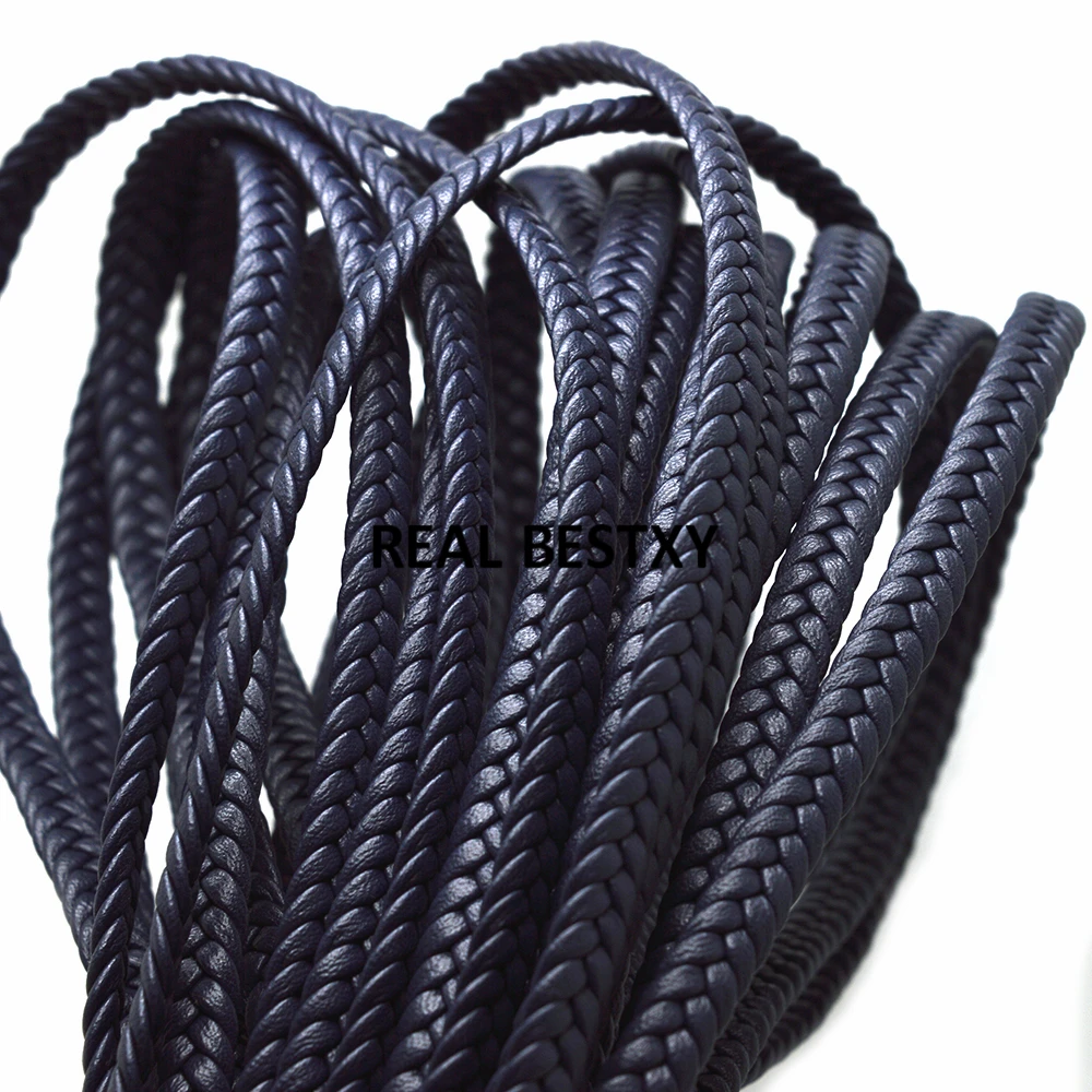 3 м/лот прибл. 8*3 мм темно-синий плоский кожаный шнур тесьма веревка сделай сам