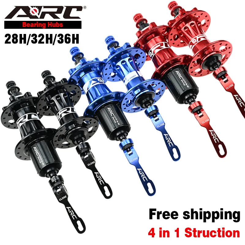 ARC MTB Hub NBK 4 Sealed Bearing Hub 28 / 32 / 36 Holes Mountain Bike Hub Disc brake Aluminum alloy Bicycle Hub 8 9 10 11 Speed