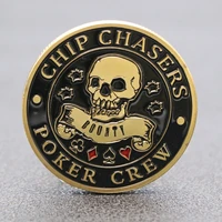 wandering coin skull pirate gold plated chip commemorative coin collection coin embossed coin gold coin commemorative medal
