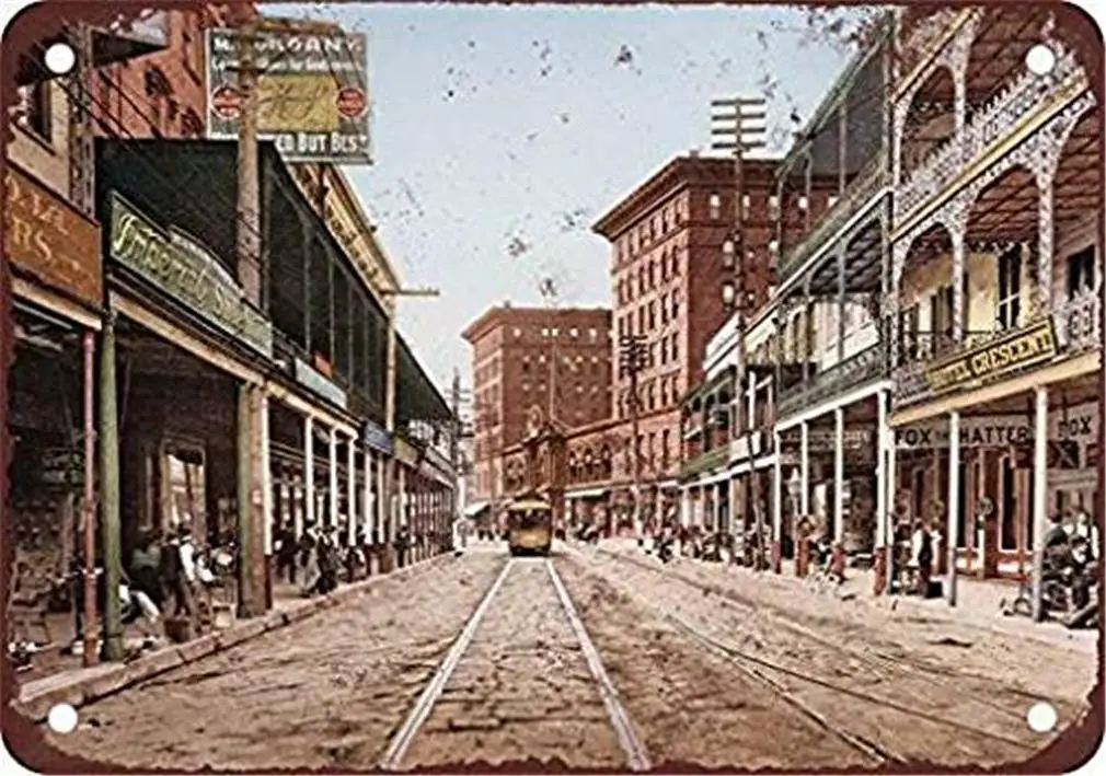

Charles Street New Orleans Funny Signs Bar Pub Decor Retro Decor Wall Decor Art8x12 Inch Retro Tin Sign Wall Decoration