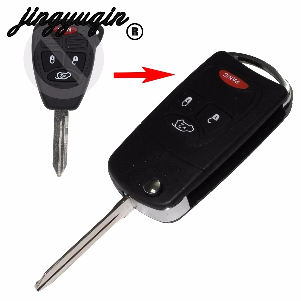 Чехол jingyuqin с дистанционным управлением раскладной чехол для ключа Chrysler Sebring Pacifica