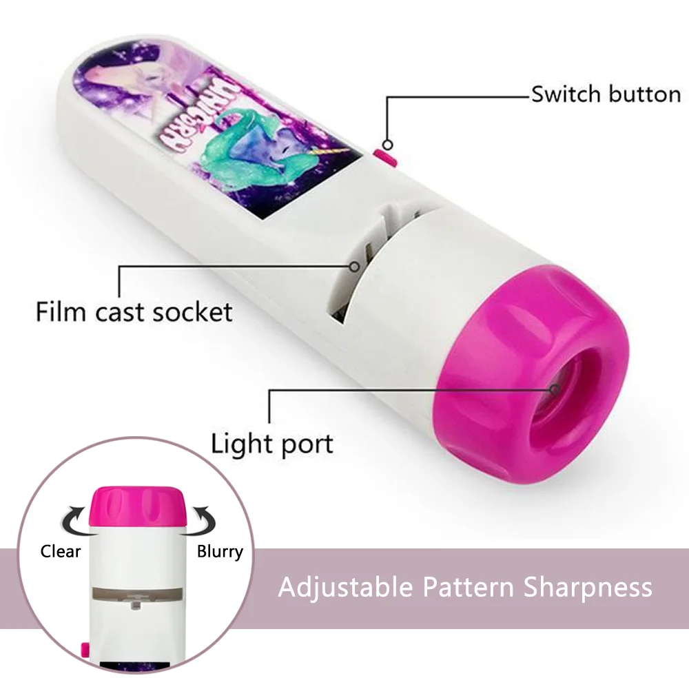 

Mini Projector Torch Educational Light-up Toys Kids Flashlight Space Sea World Mermaid Dinosaur Light Projection Lamp Led Set