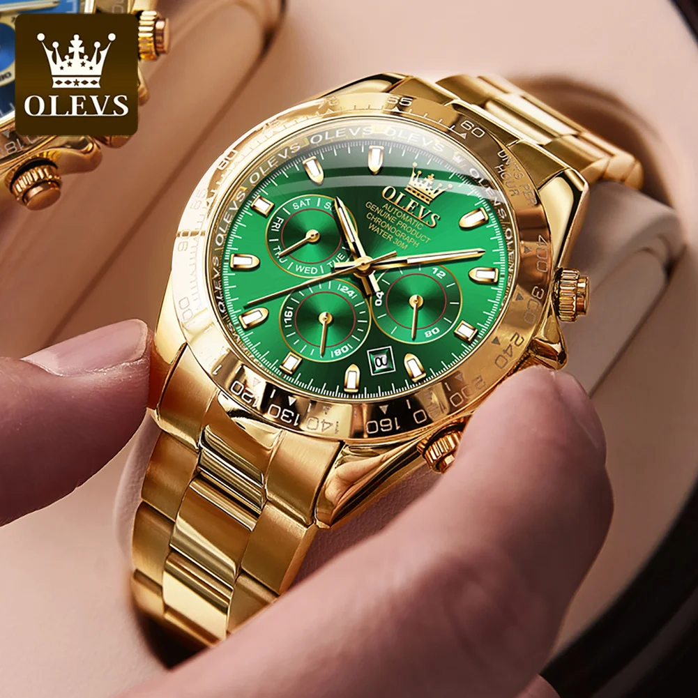

Men Wristwatch Luxury Fashion Diving 30ATM Waterproof Calendar Rolexble Watch For Men Relogio Masculino