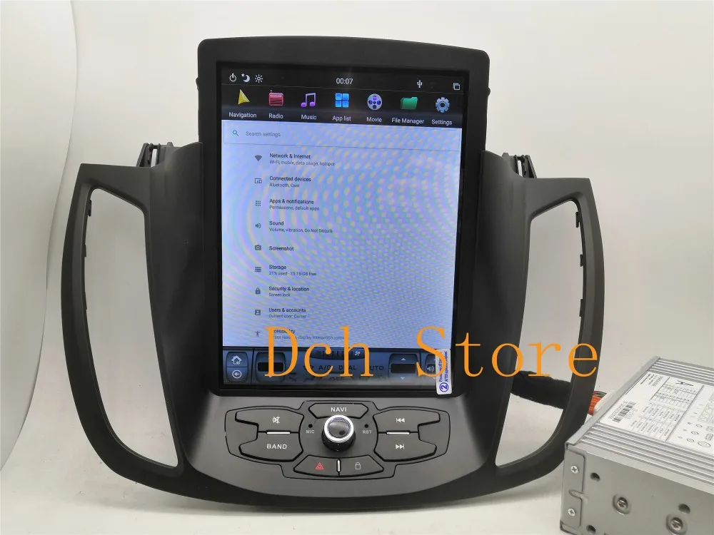 10,4 ''вертикальный экран Tesla стиль Android 8,1 автомобильный DVD gps плеер для Ford Kuga 2013 PX6 CARPLAY радио gps