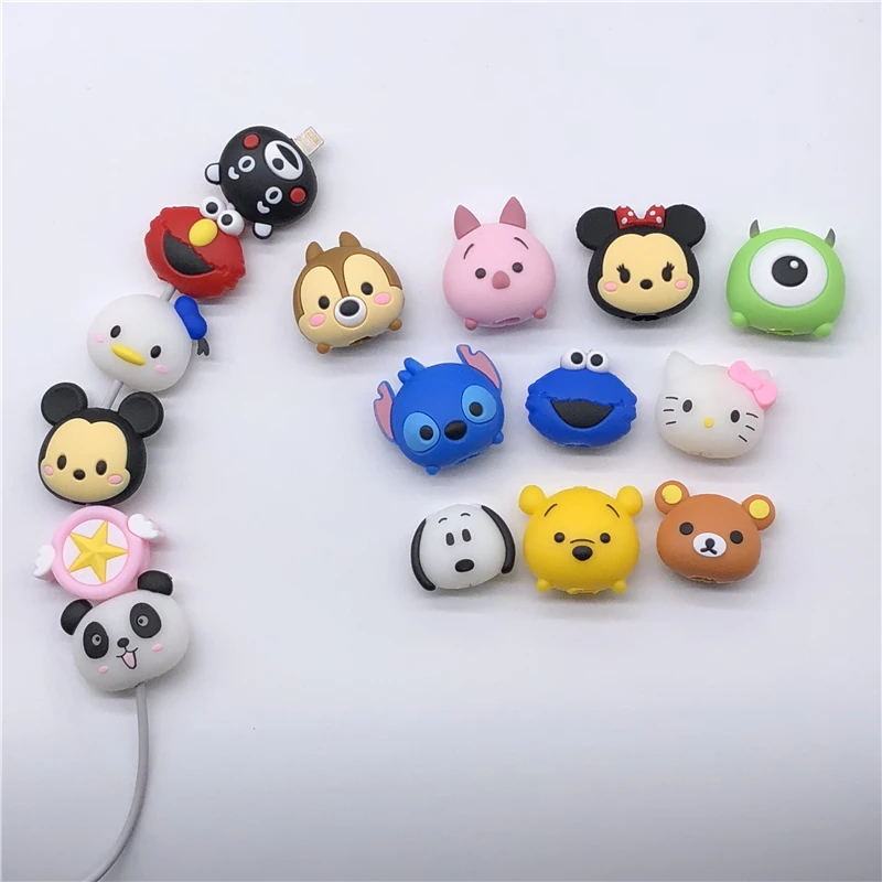 Мультяшная защита для кабеля с животными iPhone usb-органайзер передачи данных милый