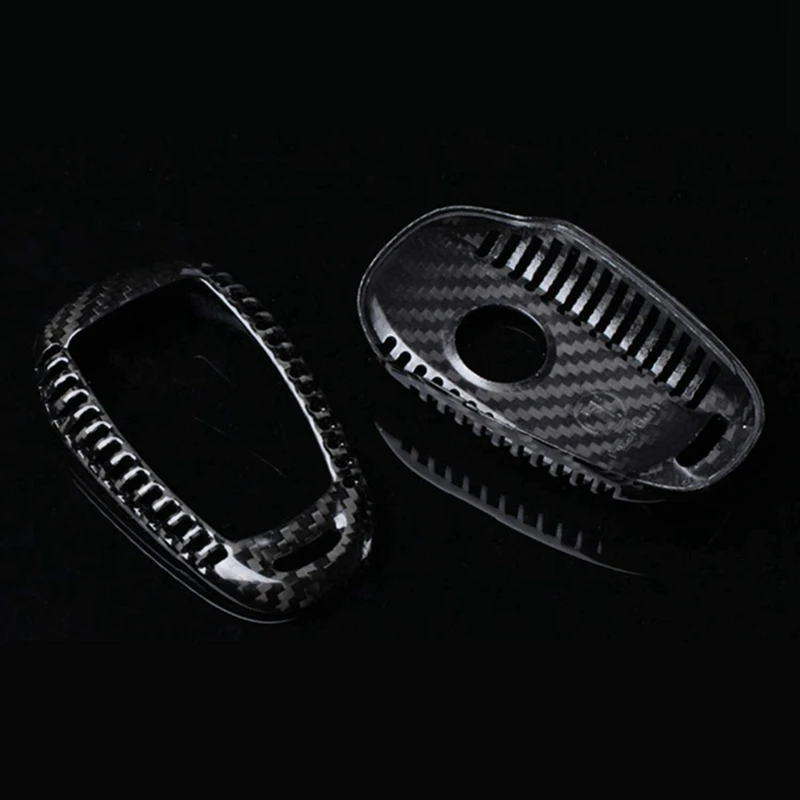

Carbon Fiber Car Key Fob Cover Case for Alfa Romeo Giulia Stelvio 2017 Smart Car Remote Key Shell Accessories