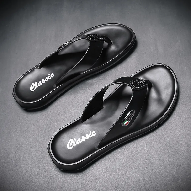 

Non-slip Sandy Beach Men's Slippers New 2021 Summer Shoes Designer Casual Men Indoor Bathroom Sandals Wear-resistant For