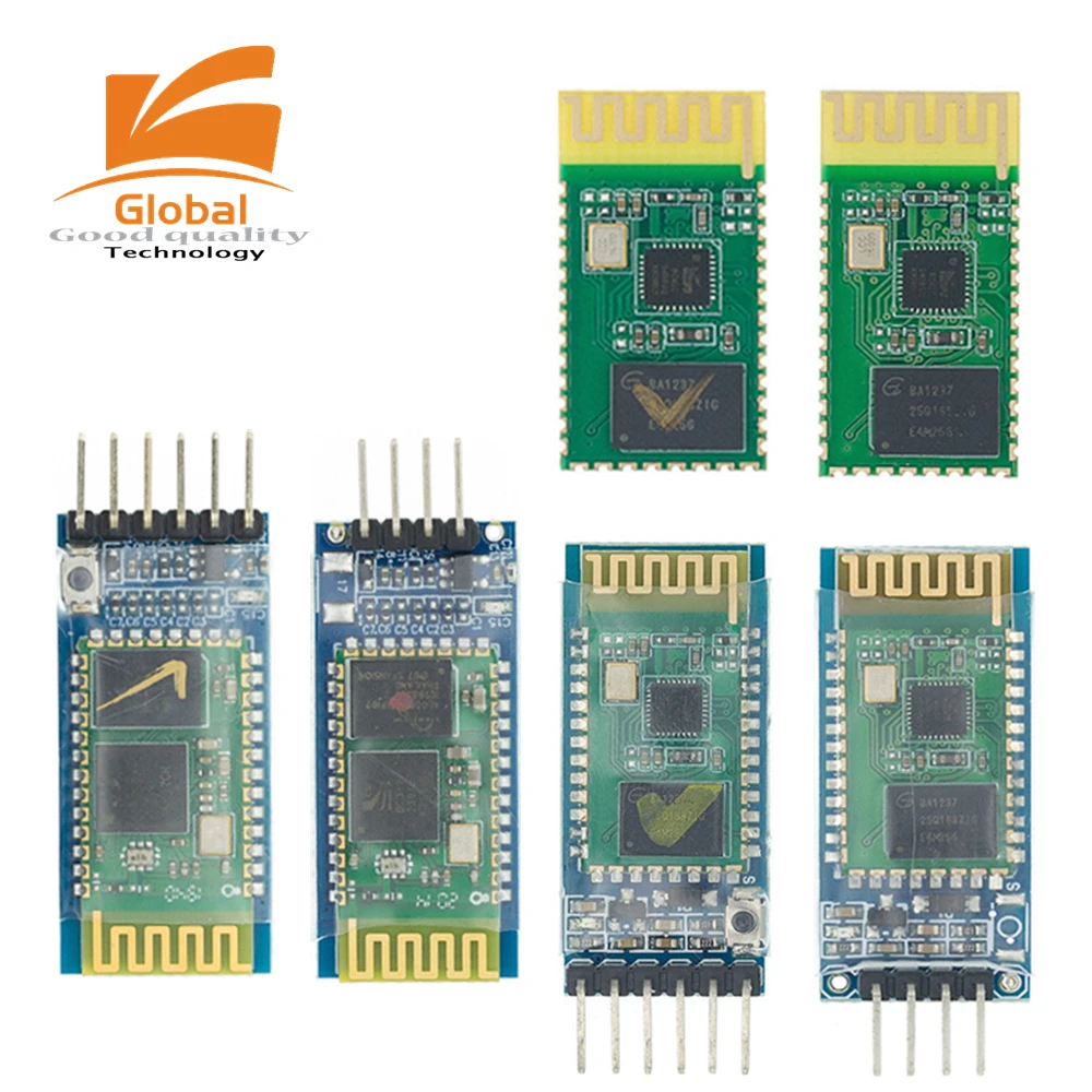 HC-05 HC-06 Master-Slave 6Pin/4Pin Anti-Reverse Встроенный последовательный модуль Bluetooth беспроводной