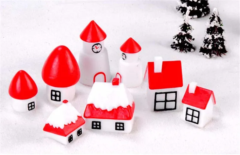 Миниатюрный Кукольный домик Рождественская елка снеговик Подарочная коробка