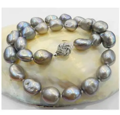 Бесплатная доставка большой 8-10 мм серый Настоящее барокко культивированный