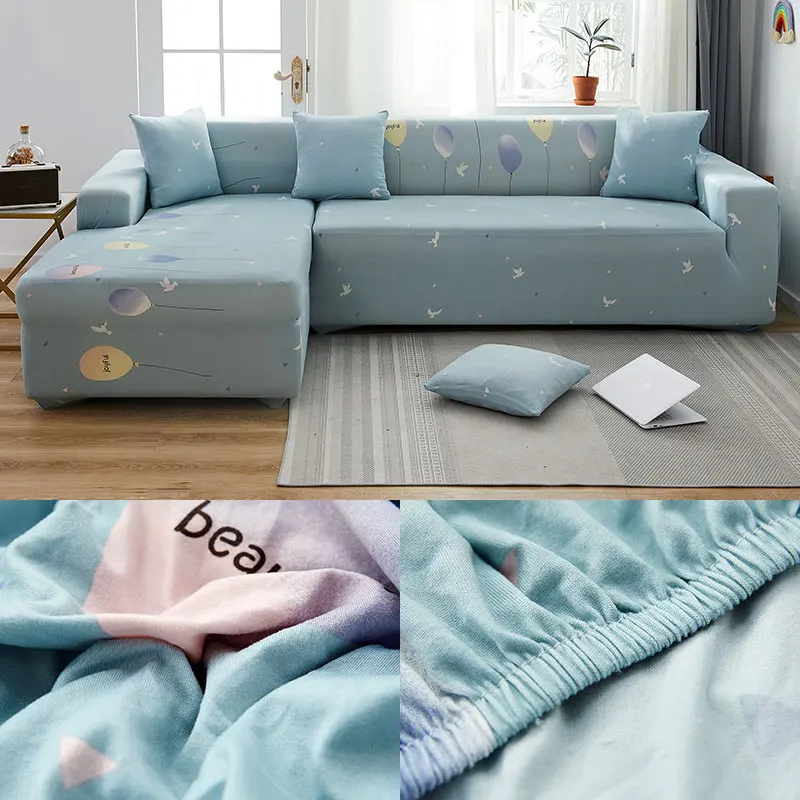

Printed Stretch Elastic Sofa Cover Slip-resistant Couch Covers for Living Room Fully-wrapped Anti-dust Slipcover 1piece