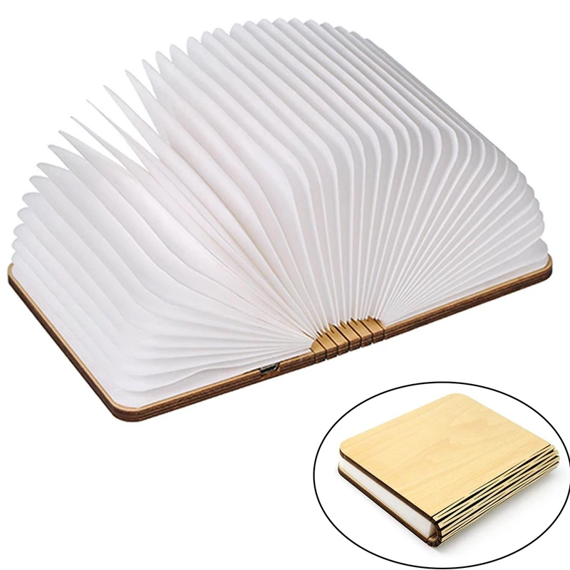 Складная Настольная лампа деревянный светодиодный портативный Настольный