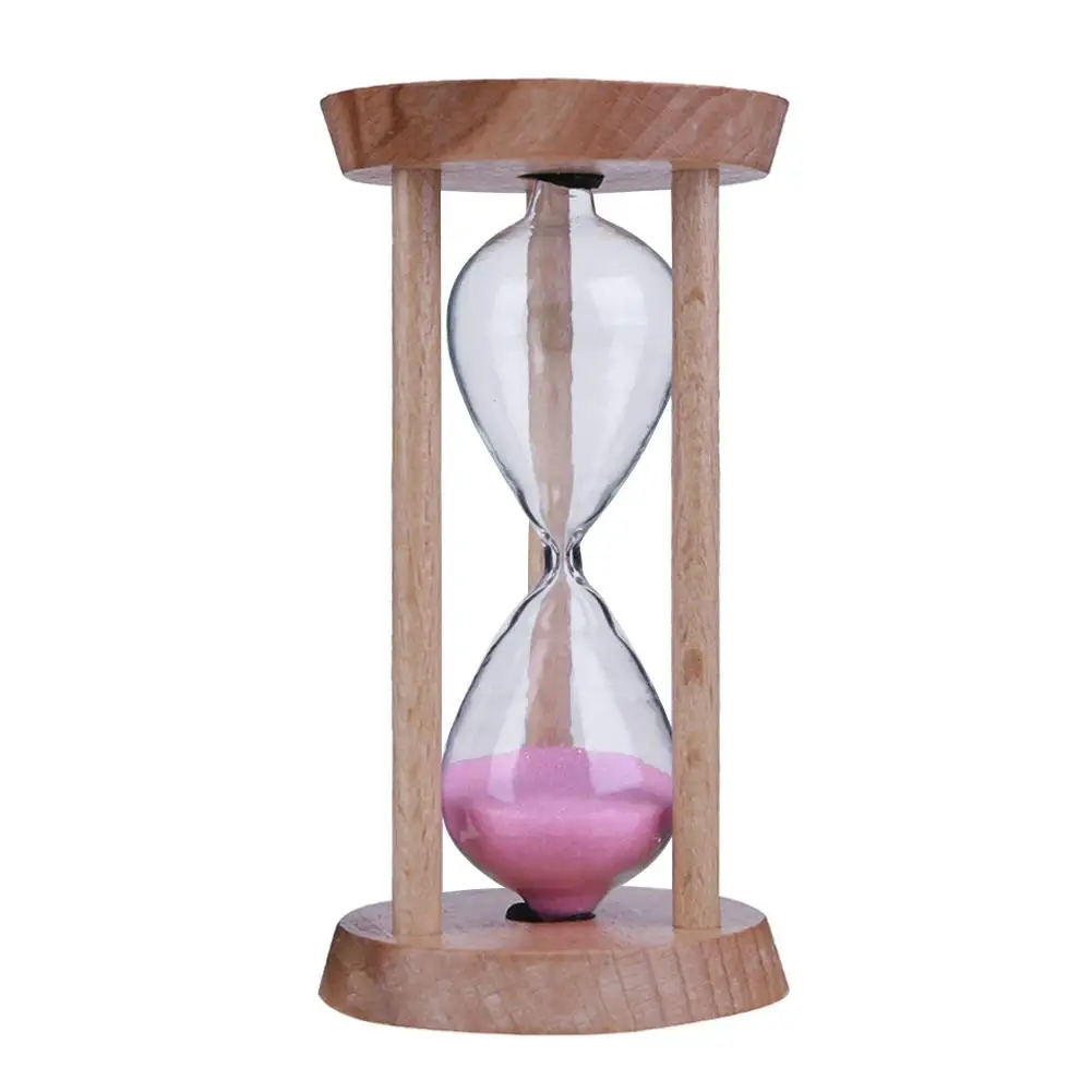 

Wooden Sand Clock 3 Minutes Hourglass Sandglass Kids Toothbrush Timer Time Counter Children Gift