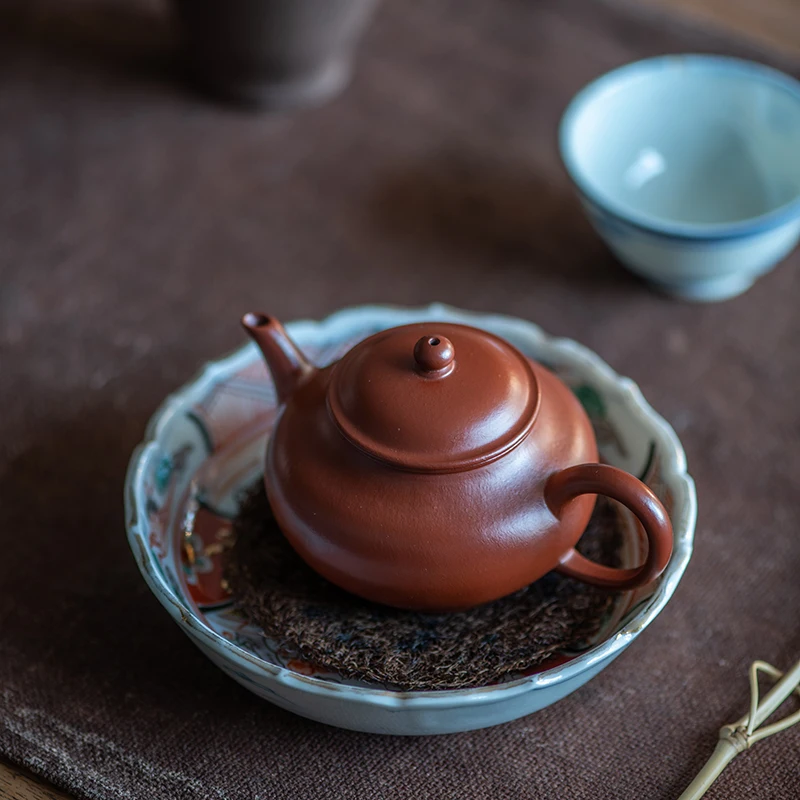 

★Authentic yixing are recommended by pure manual dahongpao zhu mud Meng Chen level pot of kung fu tea set 100 cc
