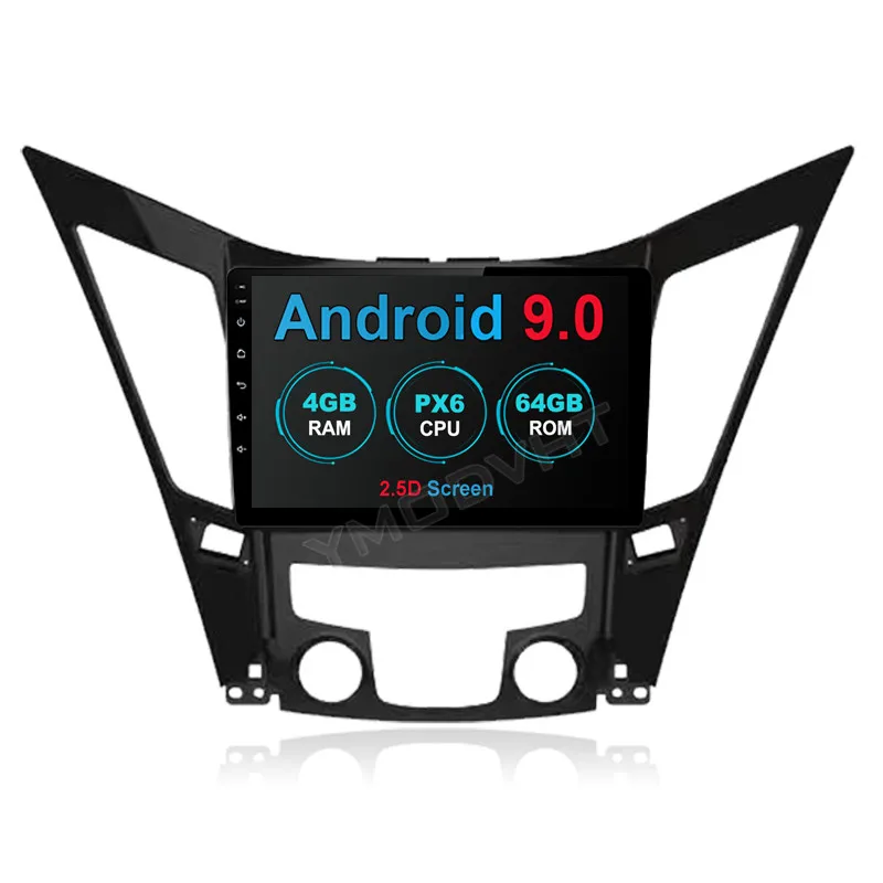 YMODVHT 9 дюймов 4 Гб + 64 ГБ Android 0 Автомобильный DVD Радио для Hyundai Sonata 2011 2012 2013 2014 2015 GPS