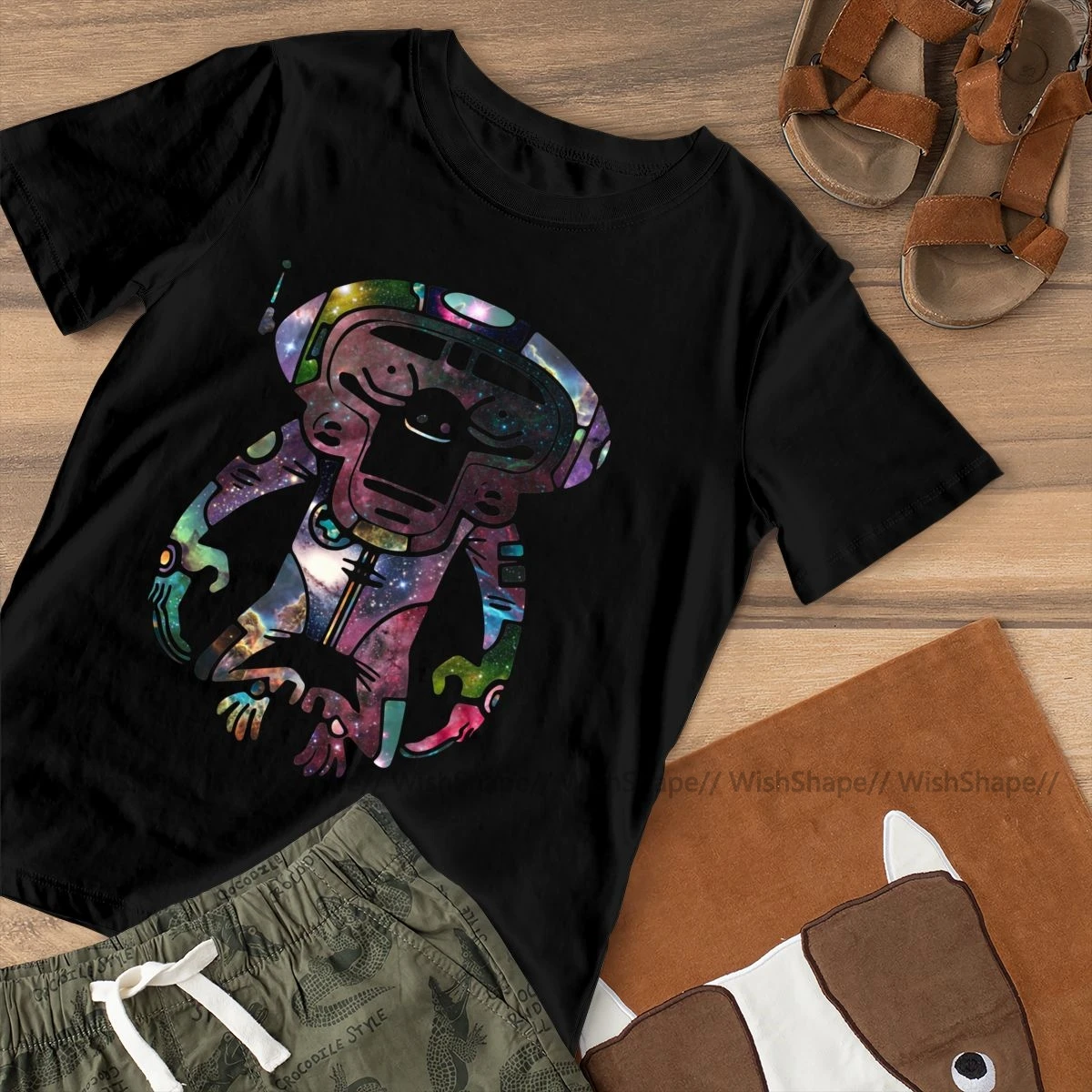 Футболка Gorillaz с изображением космоса Monkeyz небесного графика футболка хлопок
