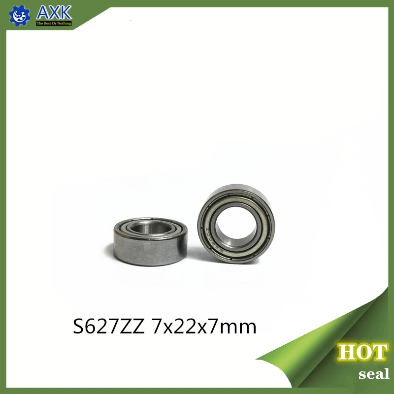 S627ZZ подшипник 7*22*7 мм (10 шт.) ABEC-1 440C ролик из нержавеющей стали S627Z S627 Z ZZ шариковые
