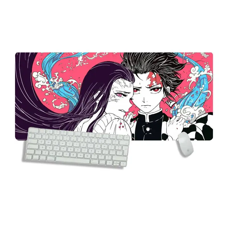 

Anime Demon Slayer Silicone large/small Pad to Mouse Game Table Protect Game Office Work Mouse Mat pad Non-slip Laptop Cushion