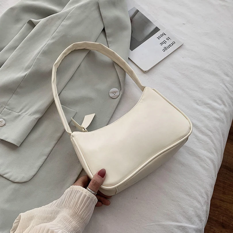 

Female Travel Bag PU Leather Solid Color Handbag Retro Casual Women Totes Shoulder Bags Fashion Exquisite Shopping Bag