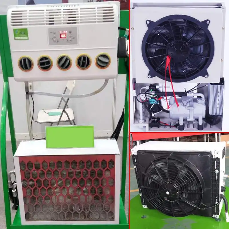 

12/24V Air Conditioner For Car Caravan Truck Wall-mounted Inverter Air Conditioning Condenser Evaporator Kit Dehumidifier