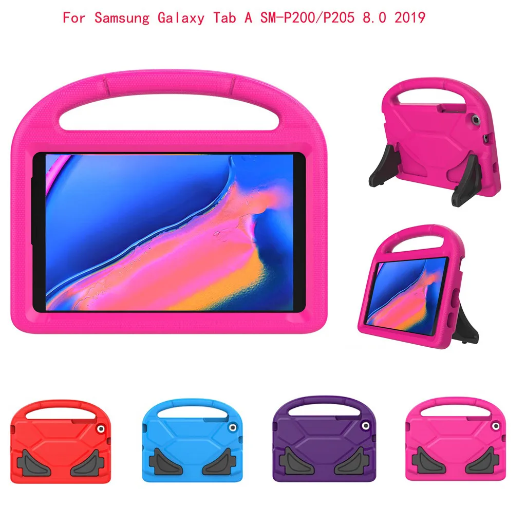 Защитный чехол для Samsung Galaxy Tab A SM P200/P205 удобный детей противоударный моющийся
