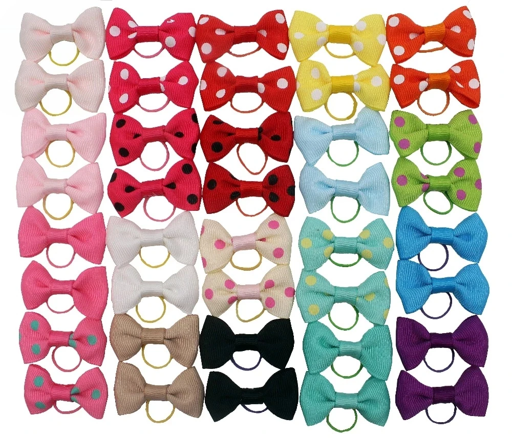 Банты для собак с резинками 100 шт. товары захвата домашних животных аксессуары