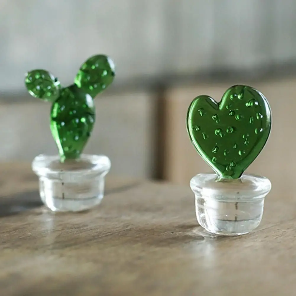 Новые украшения в виде кактуса декоративное стекло миниатюрный кактус для стола