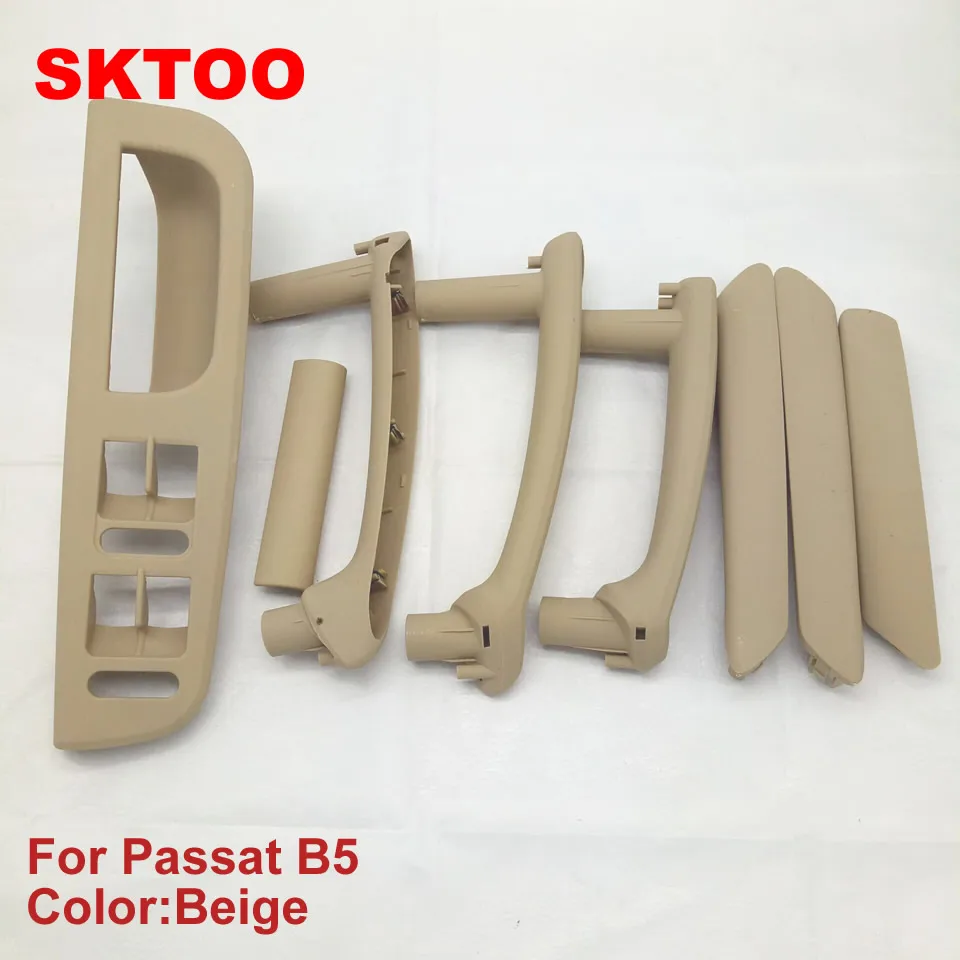Внутренняя ручка двери SKTOO 8 шт./компл. бежевая с обшивкой для Volkswagen 1998-2005 Passat B5